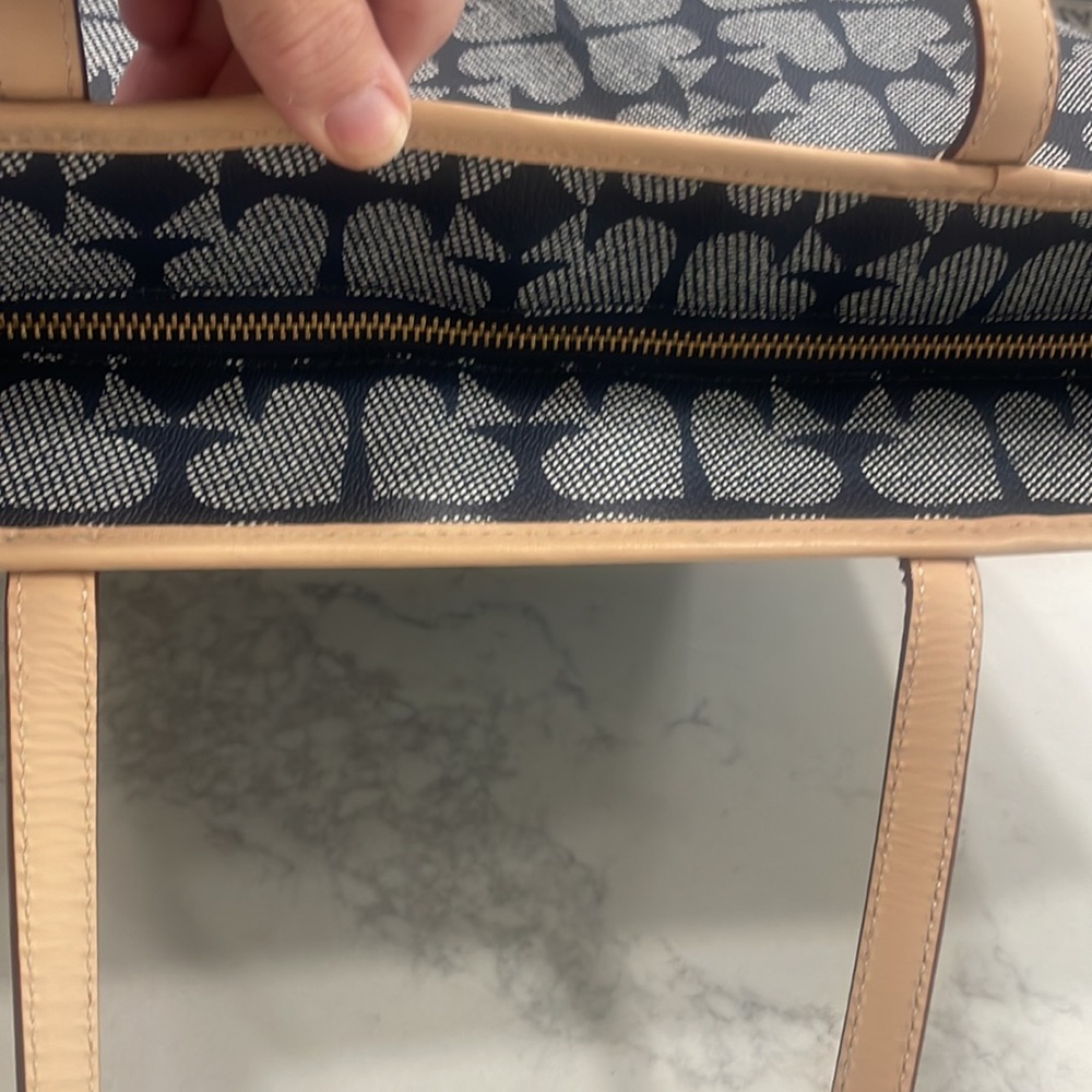 Kate Spade navy and white tote bag - Picture 6 of 8